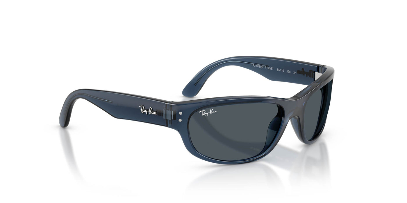 Ray-Ban Junior RJ9189S Transparent Blue/Dark Grey #colour_transparent-blue-dark-grey
