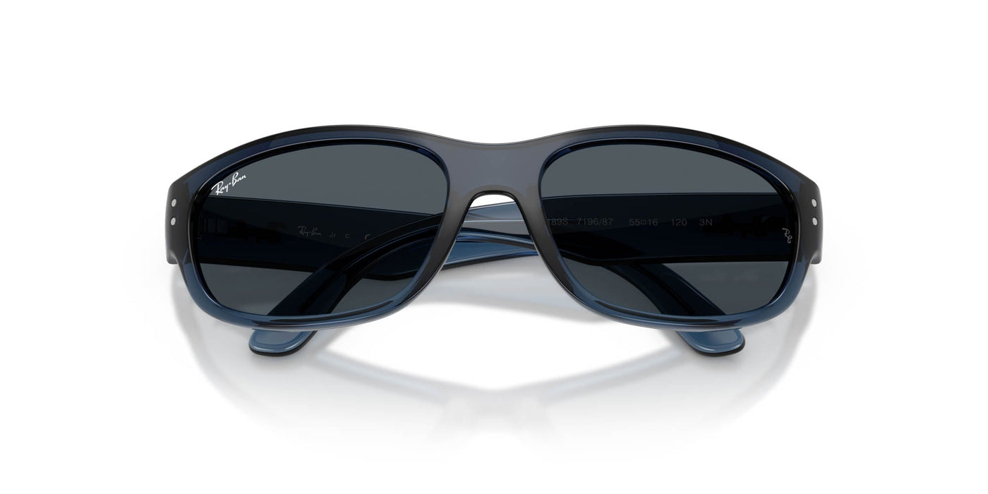 Ray-Ban Junior RJ9189S Transparent Blue/Dark Grey #colour_transparent-blue-dark-grey