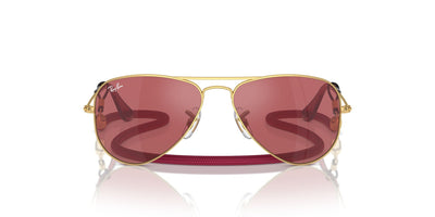 Ray-Ban Junior RJ9506S Gold/Red Hiper 8 Mirror #colour_gold-red-hiper-8-mirror