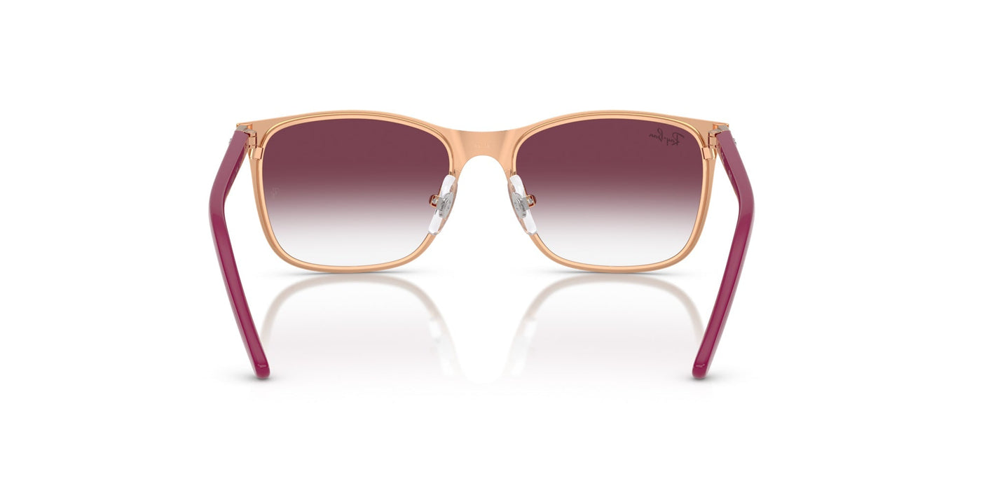 Ray-Ban Kids 0RJ9551S Bordeaux On Rose Gold/Clear Dark Violet Gradient #colour_bordeaux-on-rose-gold-clear-dark-violet-gradient