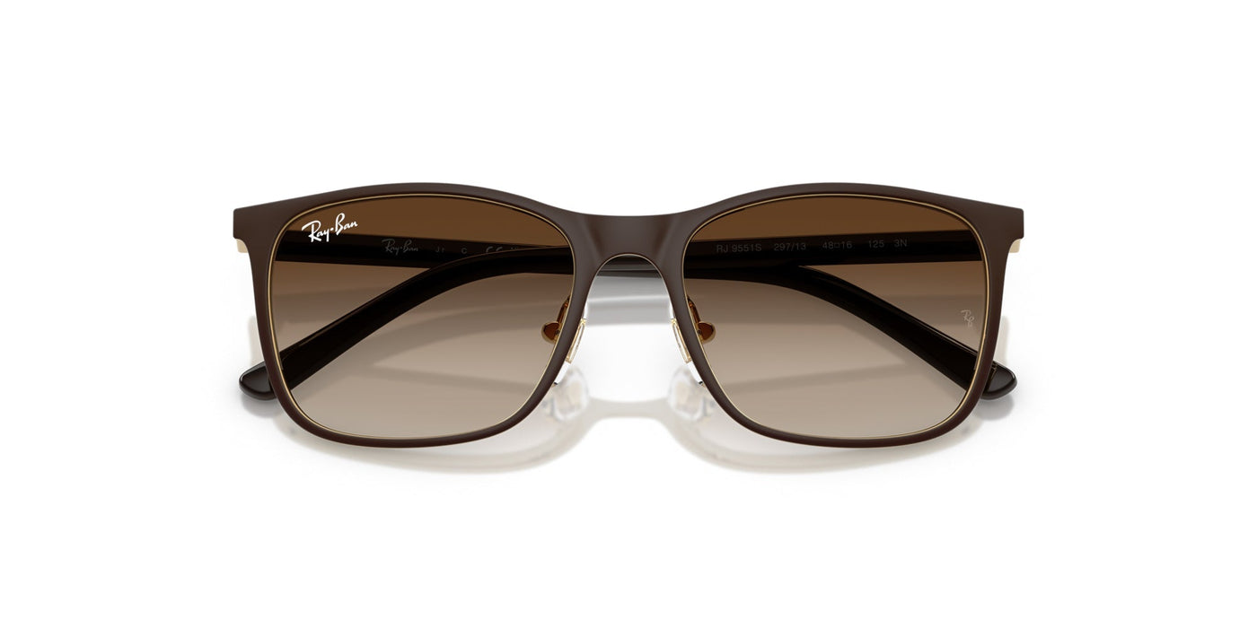 Ray-Ban Kids 0RJ9551S Brown On Arista/Brown Gradient #colour_brown-on-arista-brown-gradient