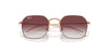 Ray-Ban Junior RJ9594S Rose Gold/Clear-Dark Violet #colour_rose-gold-clear-dark-violet