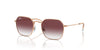 Ray-Ban Junior RJ9594S Rose Gold/Clear-Dark Violet #colour_rose-gold-clear-dark-violet