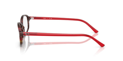 Ray-Ban Sam RB5432 Transparent Shade Fantasy Red #colour_transparent-shade-fantasy-red