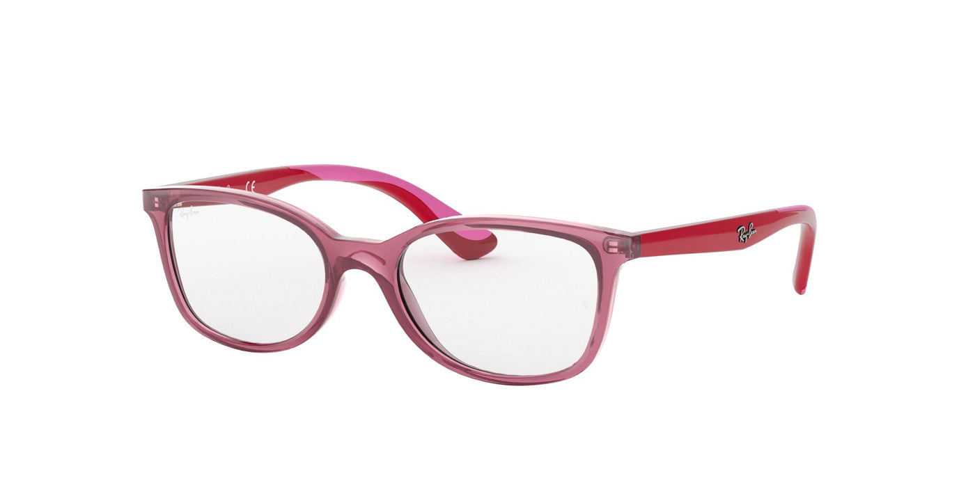 Ray-Ban Kids RB1586 Transparent Red #colour_transparent-red