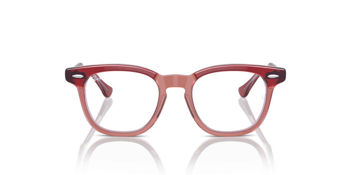 Ray-Ban Junior RB9098V Top Red-Orange-Light Purple #colour_top-red-orange-light-purple