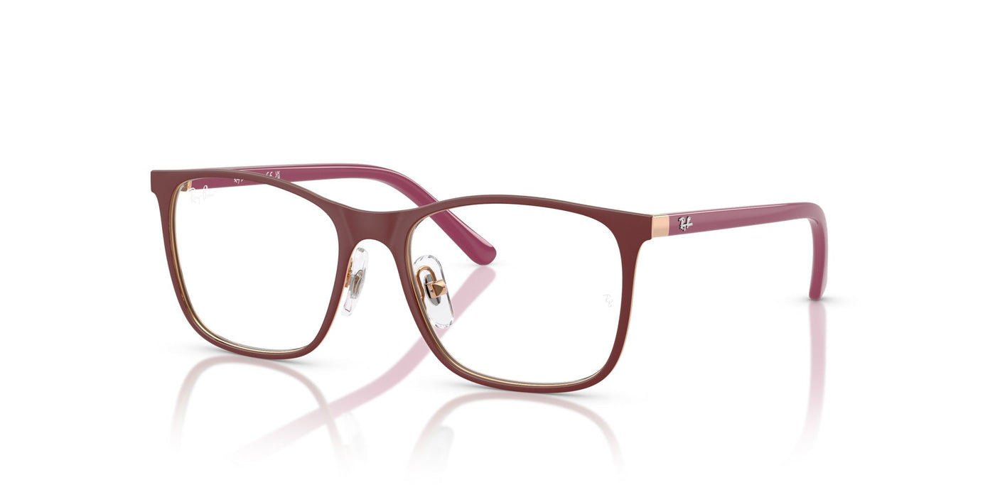 Ray-Ban Kids RB9551V Bordeaux On Rose Gold #colour_bordeaux-on-rose-gold