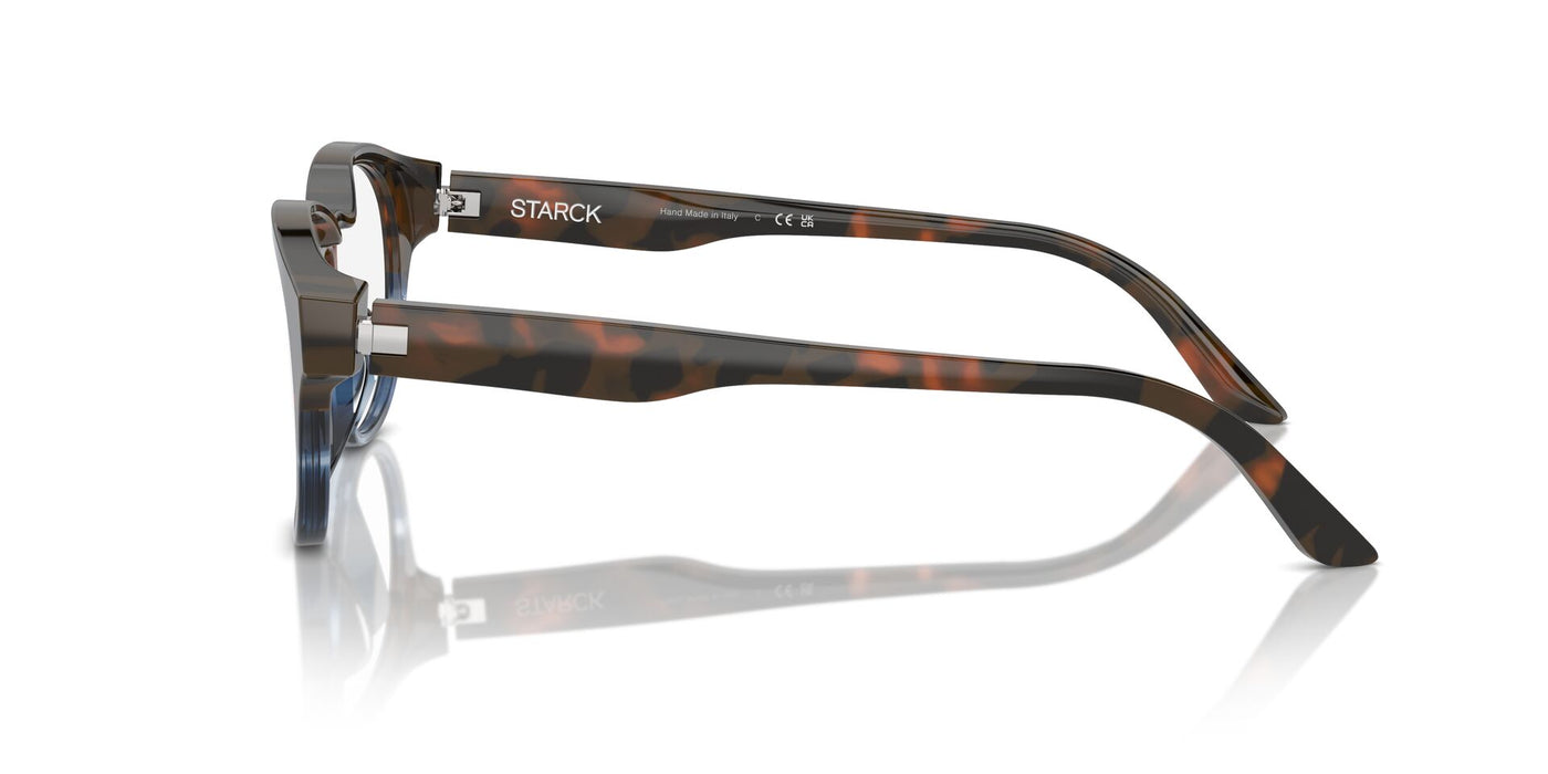 Starck SH3099 Brown Havana-Striped Blue #colour_brown-havana-striped-blue