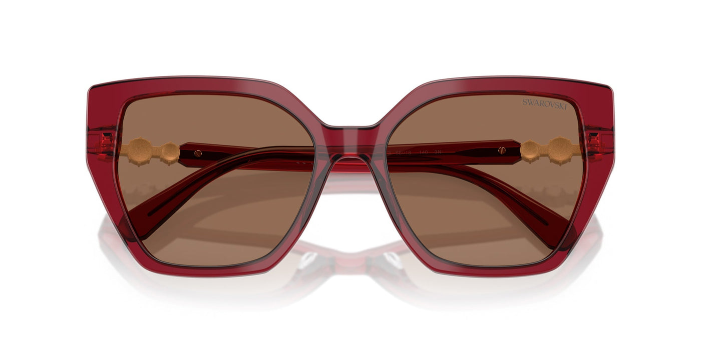 Swarovski SK6016 Transparent Burgundy/Dark Brown #colour_transparent-burgundy-dark-brown