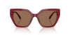 Swarovski SK6016 Transparent Burgundy/Dark Brown #colour_transparent-burgundy-dark-brown