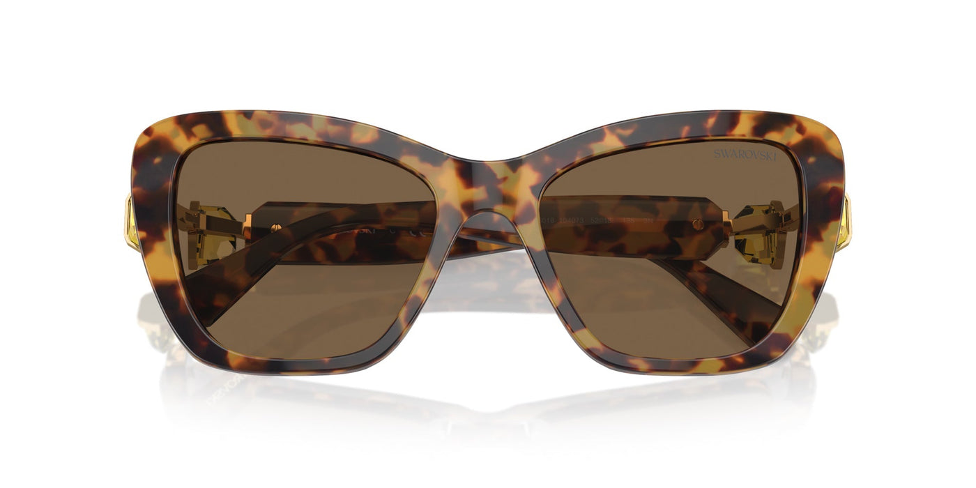 Swarovski SK6018 Havana Media/Dark Brown #colour_havana-media-dark-brown