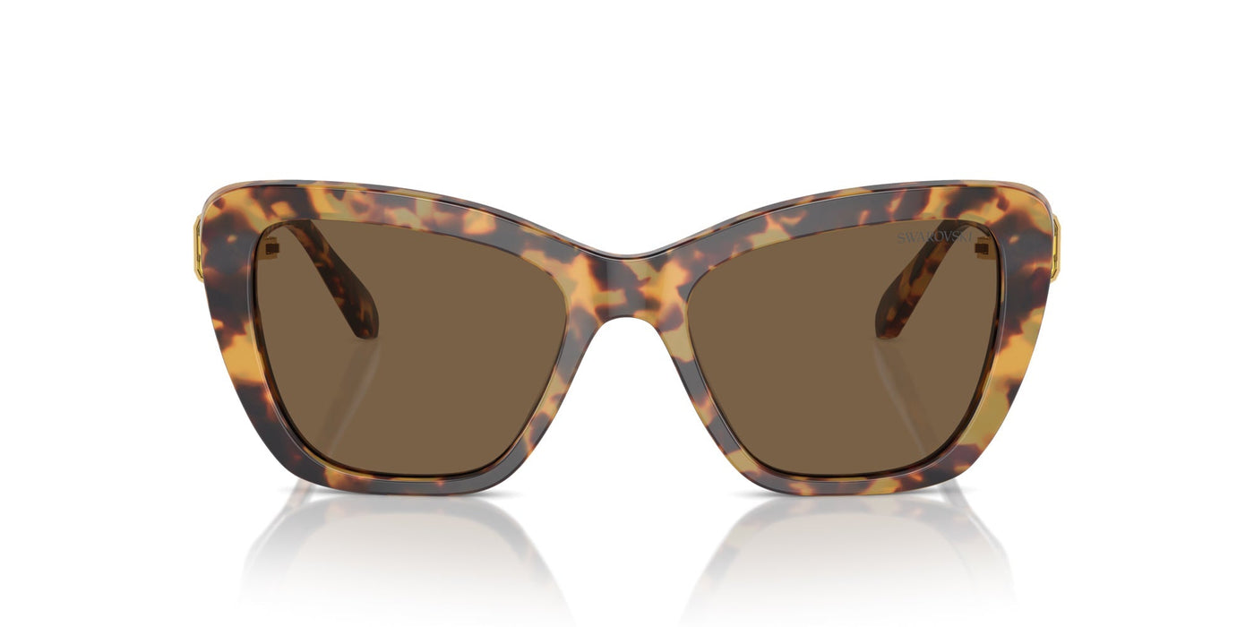 Swarovski SK6018 Havana Media/Dark Brown #colour_havana-media-dark-brown