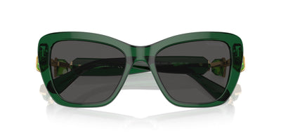 Swarovski SK6018 Transparent Dark Green/Dark Grey #colour_transparent-dark-green-dark-grey