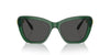 Swarovski SK6018 Transparent Dark Green/Dark Grey #colour_transparent-dark-green-dark-grey