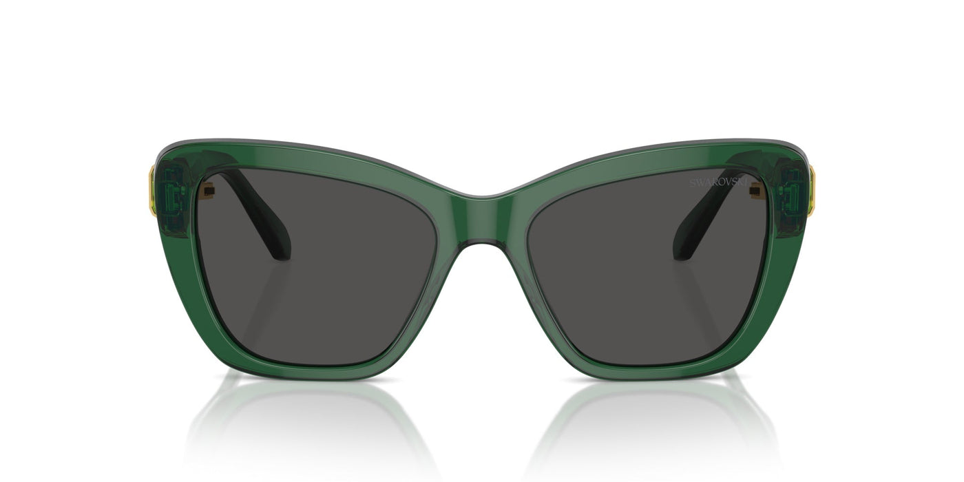 Swarovski SK6018 Transparent Dark Green/Dark Grey #colour_transparent-dark-green-dark-grey