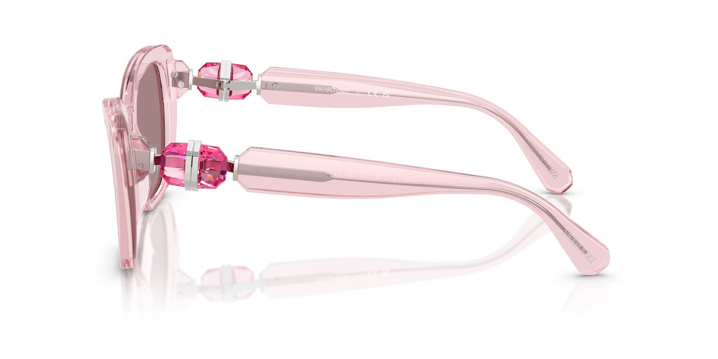 Swarovski SK6018 Transparent Pink/Light Purple Brown #colour_transparent-pink-light-purple-brown