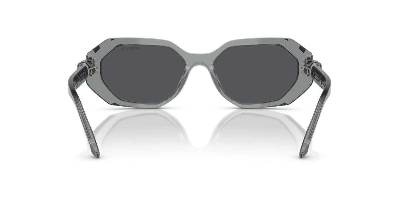 Swarovski SK6028 Transparent Dark Grey/Grey Black Mirror #colour_transparent-dark-grey-grey-black-mirror