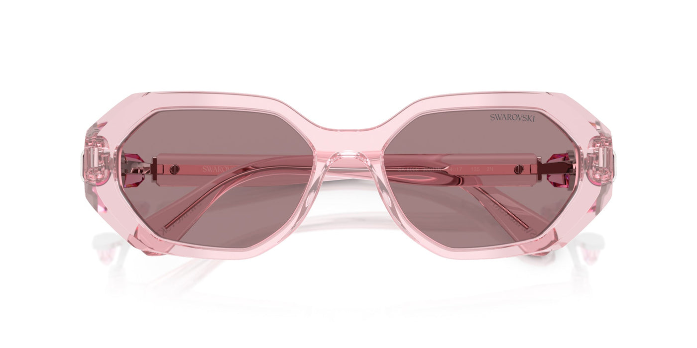 Swarovski SK6028 Transparent Pink/Light Purple Brown #colour_transparent-pink-light-purple-brown