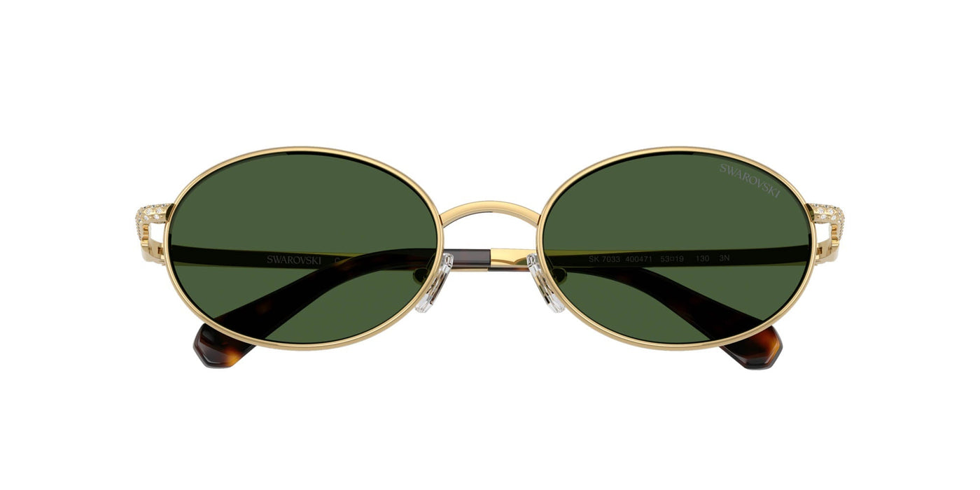 Swarovski SK7033 Gold/Dark Green #colour_gold-dark-green