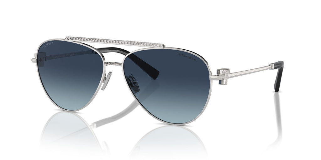 Tiffany TF3101B Silver/Azure Dark Blue Polarised #colour_silver-azure-dark-blue-polarised