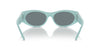 Tiffany TF4222U Tiffany Blue Rubberized/Grey Black Mirror #colour_tiffany-blue-rubberized-grey-black-mirror