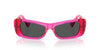 Versace VE4481 Fuchsia Fluo Transparent/Dark Grey #colour_fuchsia-fluo-transparent-dark-grey