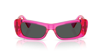 Versace VE4481 Fuchsia Fluo Transparent/Dark Grey #colour_fuchsia-fluo-transparent-dark-grey