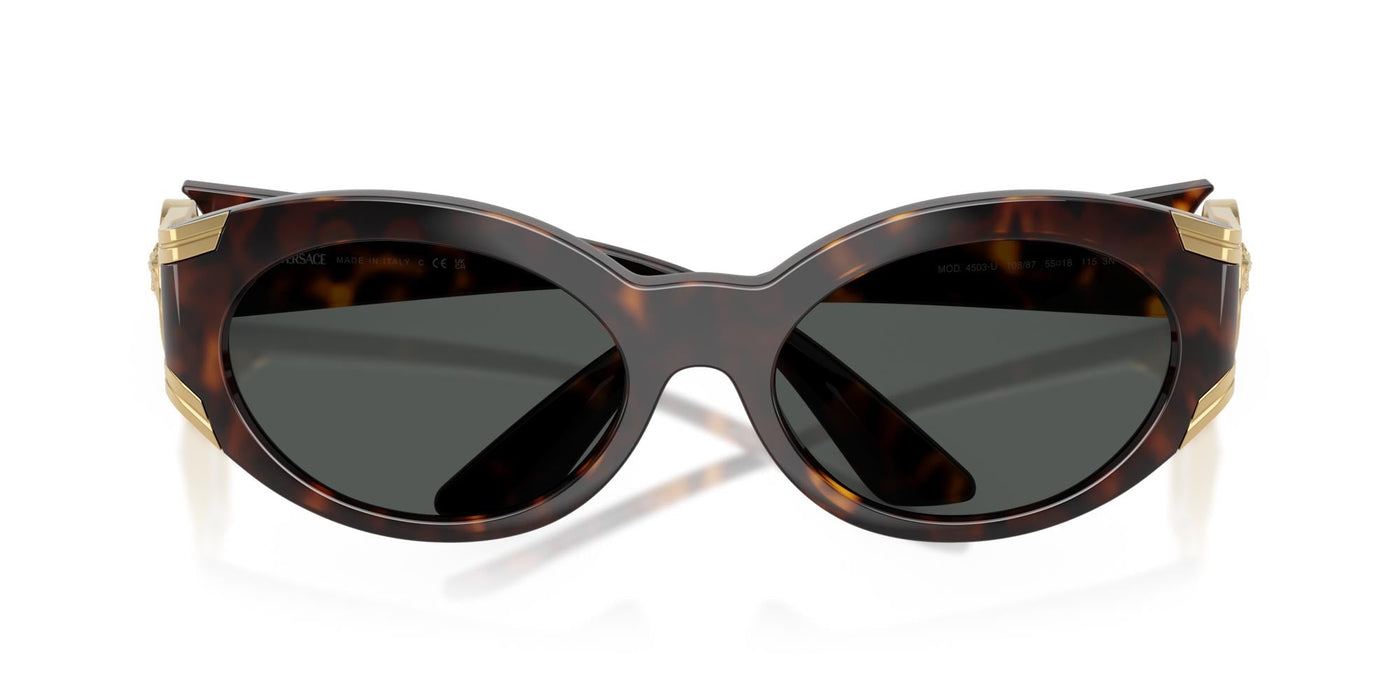 Versace VE4503U Havana/Dark Grey #colour_havana-dark-grey