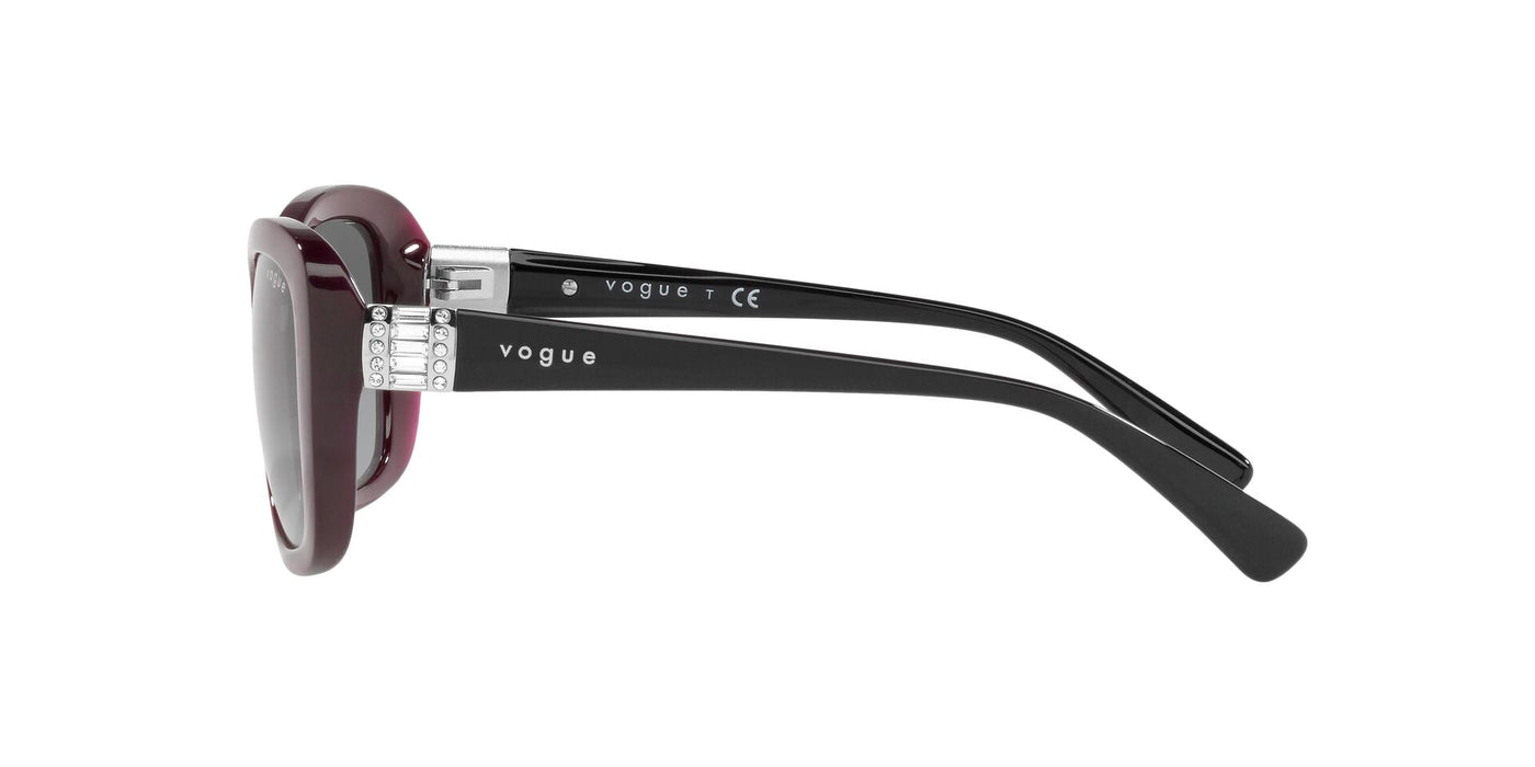 Vogue Eyewear VO2943SB Transparent Dark Cherry/Grey Gradient #colour_transparent-dark-cherry-grey-gradient