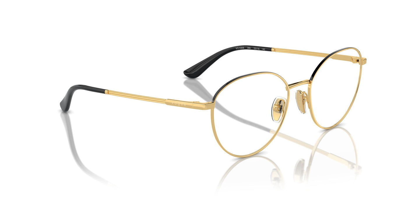 Vogue Eyewear VO4306 Gold-Top Black #colour_gold-top-black