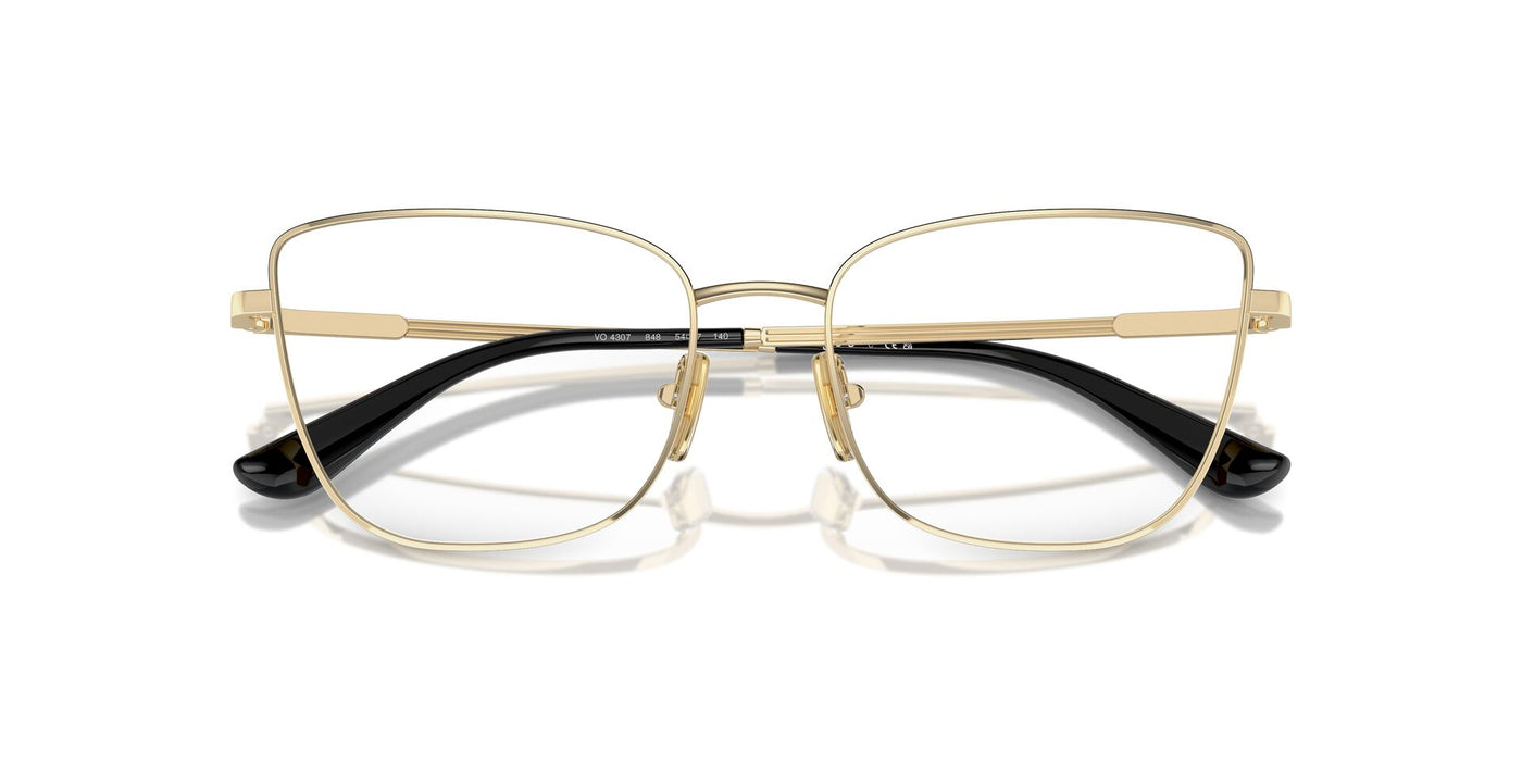 Vogue Eyewear VO4307 Pale Gold-Top Black #colour_pale-gold-top-black