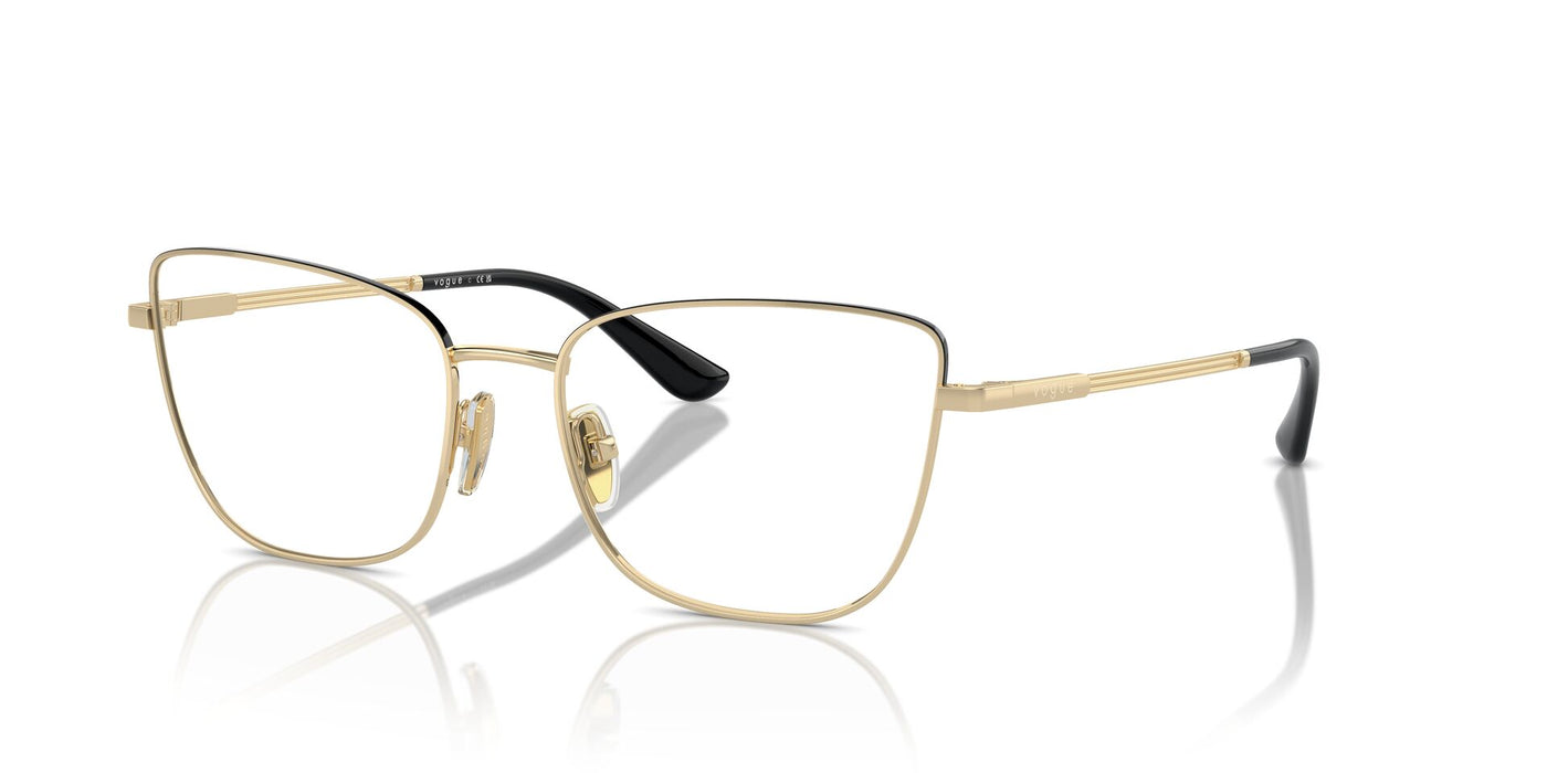 Vogue Eyewear VO4307 Pale Gold-Top Black #colour_pale-gold-top-black