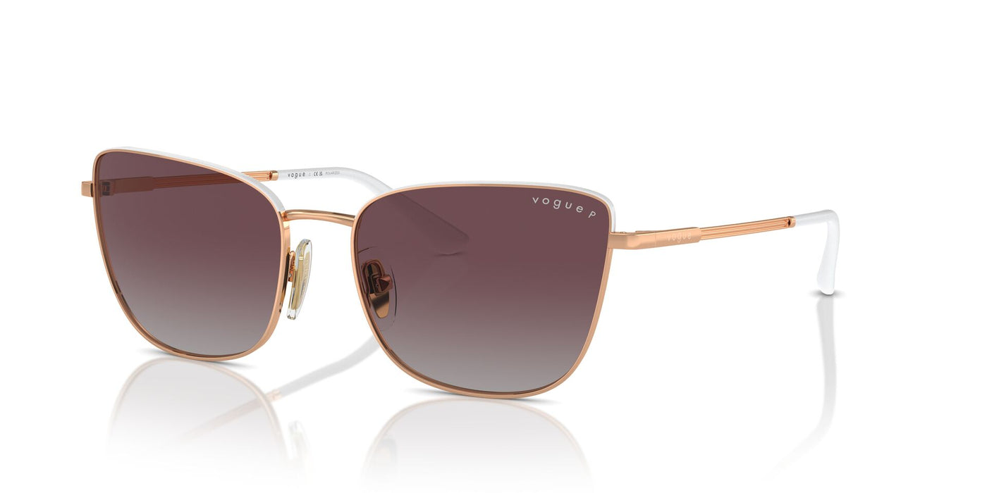 Vogue Eyewear VO4308S Rose Gold/Top White/Grey Violet Gradient Polarised #colour_rose-gold-top-white-grey-violet-gradient-polarised