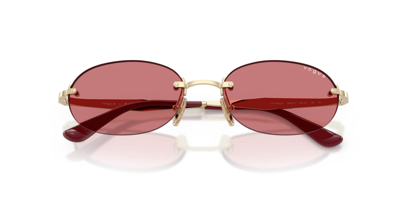 Vogue Eyewear VO4342S Pale Gold/Red #colour_pale-gold-red