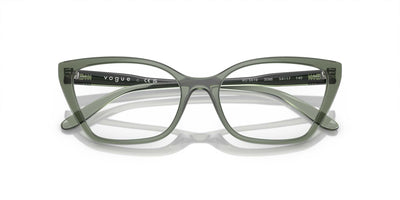 Vogue Eyewear VO5519 Transparent Mallard Green #colour_transparent-mallard-green