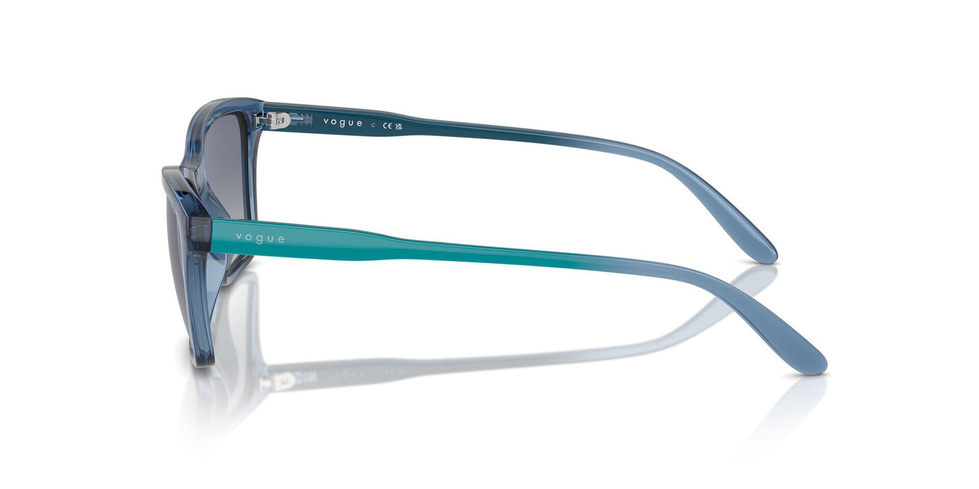 Vogue Eyewear VO5551S Transparent Blue/Grey Blue Gradient #colour_transparent-blue-grey-blue-gradient