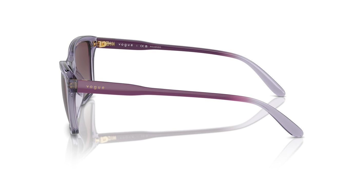 Vogue Eyewear VO5551S Transparent Purple/Grey Violet Gradient Polarised #colour_transparent-purple-grey-violet-gradient-polarised