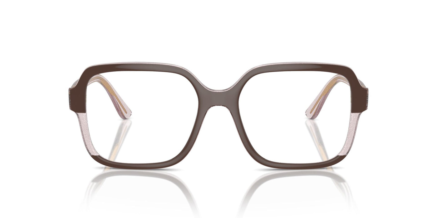 Vogue Eyewear VO5555 Brown-Transparent Rose Glitter #colour_brown-transparent-rose-glitter