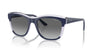 Vogue Eyewear VO5557S Blue/Transparent Lilac Glitter/Grey Gradient #colour_blue-transparent-lilac-glitter-grey-gradient