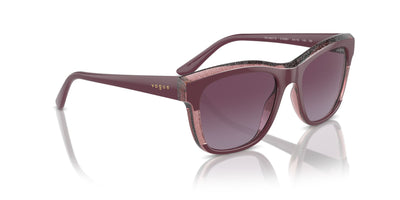 Vogue Eyewear VO5557S Purple/Transparent Purple Glitter/Violet Gradient #colour_purple-transparent-purple-glitter-violet-gradient