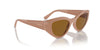 Vogue Eyewear VO5566S Full Beige/Dark Brown Polarised #colour_full-beige-dark-brown-polarised