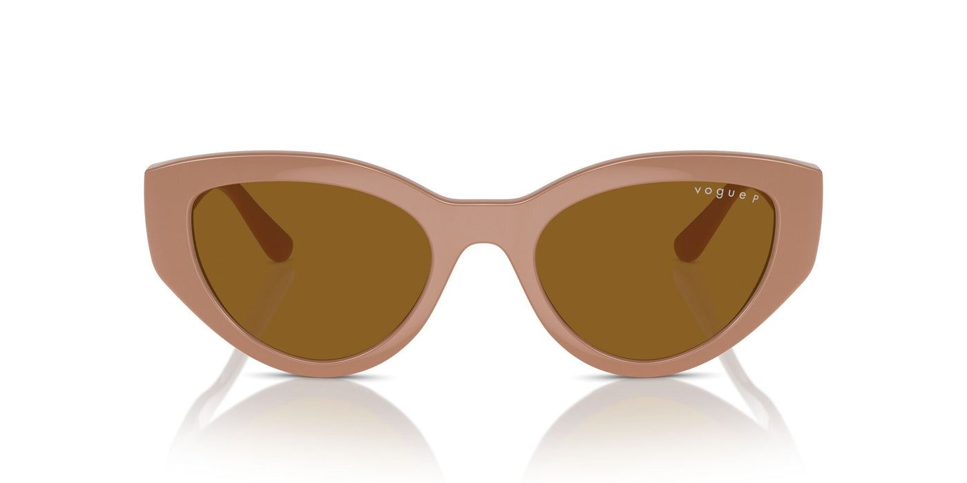 Vogue Eyewear VO5566S Full Beige/Dark Brown Polarised #colour_full-beige-dark-brown-polarised