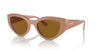 Vogue Eyewear VO5566S Full Beige/Dark Brown Polarised #colour_full-beige-dark-brown-polarised