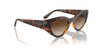 Vogue Eyewear VO5566S Dark Havana/Brown Gradient #colour_dark-havana-brown-gradient