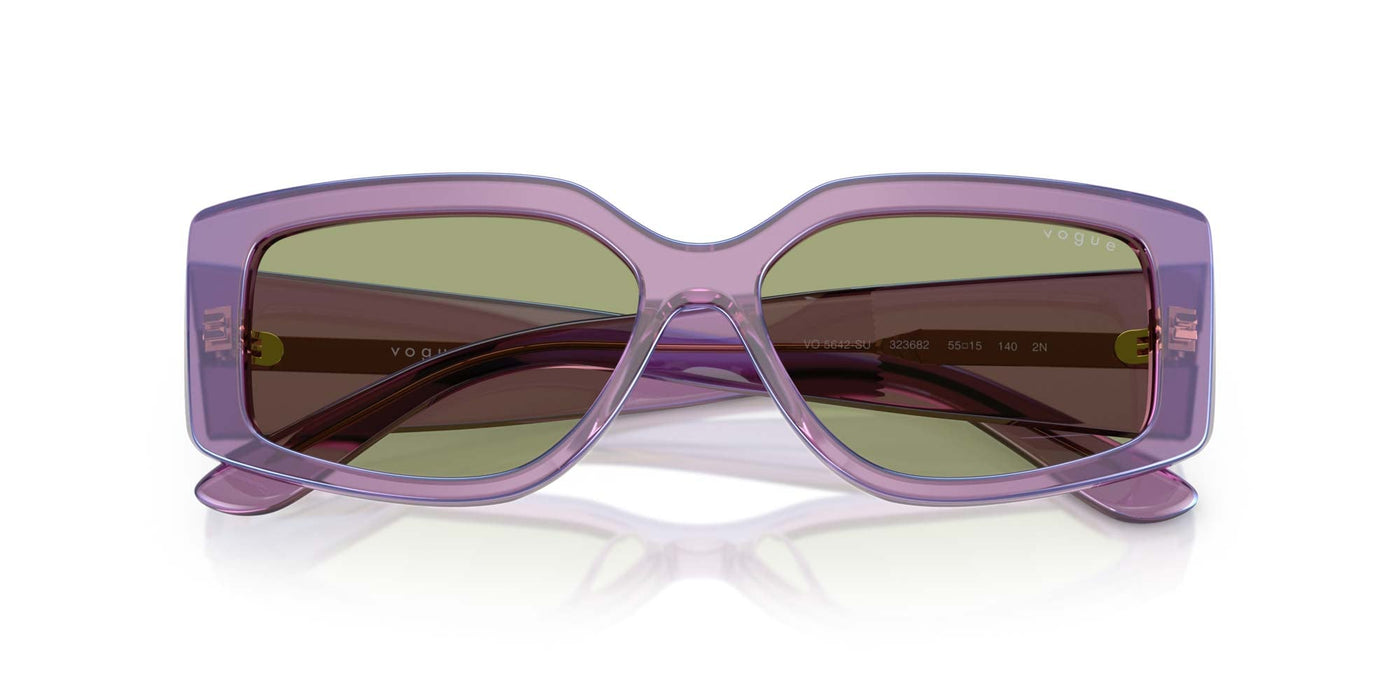 Vogue Eyewear VO5642SU Transparent Pearl Purple/Green #colour_transparent-pearl-purple-green