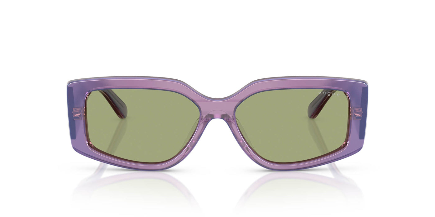 Vogue Eyewear VO5642SU Transparent Pearl Purple/Green #colour_transparent-pearl-purple-green