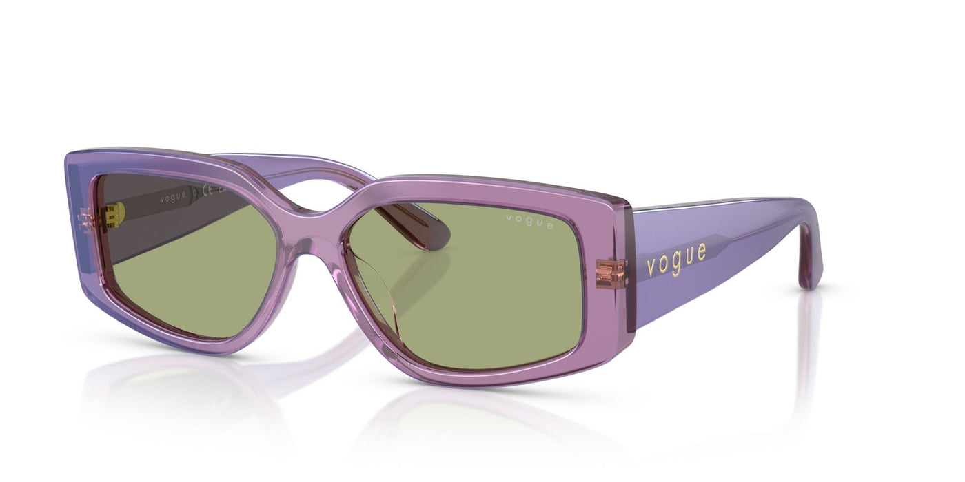 Vogue Eyewear VO5642SU Transparent Pearl Purple/Green #colour_transparent-pearl-purple-green