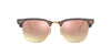 Ray-Ban Clubmaster RB3016 Dark Tortoise/Orange #colour_dark-tortoise-orange