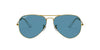Ray-Ban Aviator RB3025 Gold/Polarised Blue #colour_gold-polarised-blue