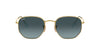 Ray-Ban Hexagonal RB3548N Gold/Blue Gradient #colour_gold-blue-gradient
